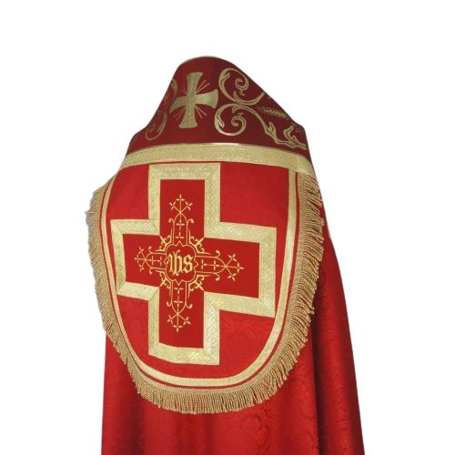 Kapa rzymska, kolory liturgiczne - tkanina żakard (10) - KAPY LITURGICZNE - zdjęcie 7 - Kapa rzymska, kolory liturgiczne - tkanina żakard (10)