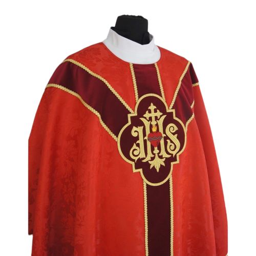 Ornat Semi-Gotycki - czerwony (36) - Ornaty Semi Gotyckie - zdjęcie 2 - Ornat Semi-Gotycki - czerwony (36)