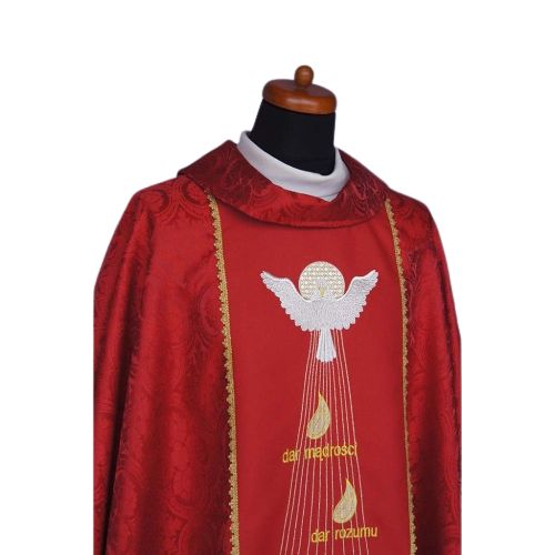 Ornat gotycki - Dary Ducha Świętego (27) - Ornaty z wizerunkiem świętych - zdjęcie 3 - Ornat gotycki - Dary Ducha Świętego (27)