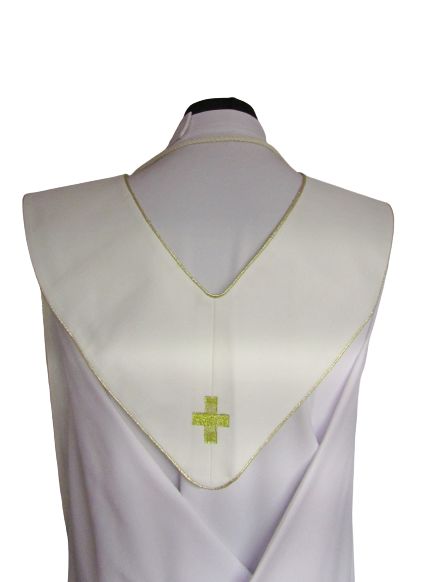 Stuła haftowana Jan Paweł II i Matka Boża Częstochowska - Z POSTACIAMI - zdjęcie 3 - Stuła haftowana Jan Paweł II i Matka Boża Częstochowska