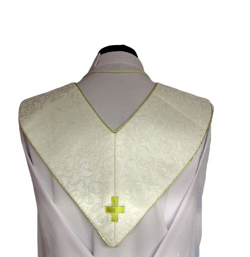 Stuła haftowana Jan Paweł II i Matka Boża Częstochowska - Z POSTACIAMI - zdjęcie 6 - Stuła haftowana Jan Paweł II i Matka Boża Częstochowska