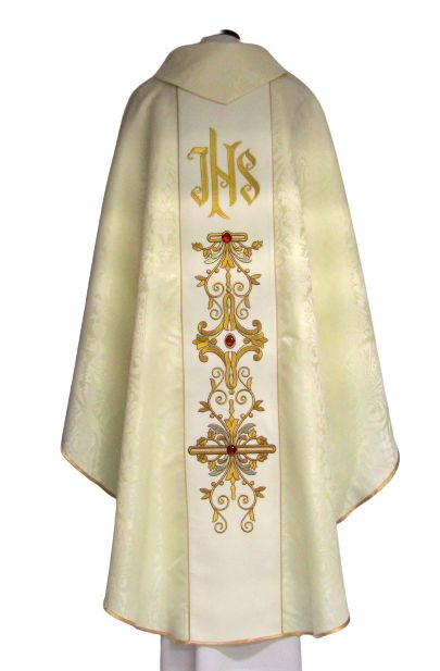 Ornat Jezu Ufam Tobie rozeta - Ornaty z Jezusem - zdjęcie 2 - Ornat Jezu Ufam Tobie rozeta