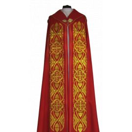 Kapa haftowana IHS - kolory liturgiczne (50) - KAPY LITURGICZNE