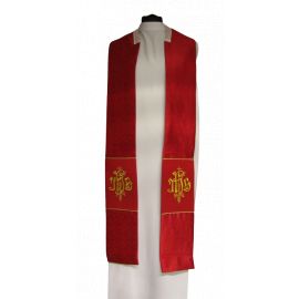 Kapa haftowana IHS rozeta - kolory liturgiczne (50A) - KAPY LITURGICZNE - zdjęcie 3 - Kapa haftowana IHS rozeta - kolory liturgiczne (50A)