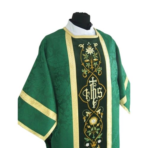 Dalmatyka rzymska żakardowa - kolory liturgiczne - DALMATYKI - zdjęcie 3 - Dalmatyka rzymska żakardowa - kolory liturgiczne