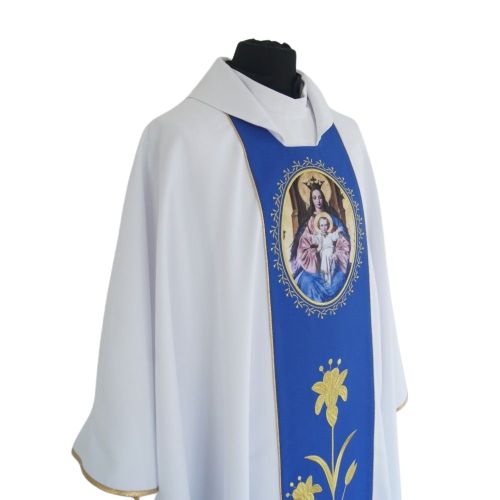 Ornat Maryjny Matka Boża z dzieciątkiem na tronie - Ornaty Maryjne - zdjęcie 2 - Ornat Maryjny Matka Boża z dzieciątkiem na tronie