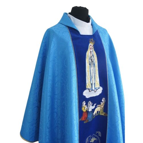 Ornat haftowany Matka Boża Fatimska (3) - SZATY LITURGICZNE - zdjęcie 2 - Ornat haftowany Matka Boża Fatimska (3)