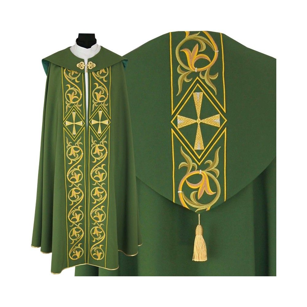 Kapa haftowana gotycka - haftowane pasy (53) - KAPY LITURGICZNE - zdjęcie 7 - Kapa haftowana gotycka - haftowane pasy (53)