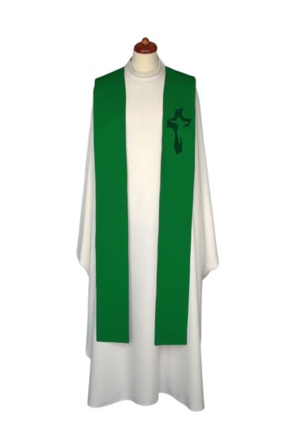 Stuła haftowana do koncelebry - kolory liturgiczne (5) - EUCHARYSTYCZNE - zdjęcie 4 - Stuła haftowana do koncelebry - kolory liturgiczne (5)