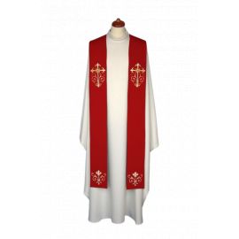 Stuła haftowana - kolory liturgiczne, bogaty haft (11) - EUCHARYSTYCZNE - zdjęcie 3 - Stuła haftowana - kolory liturgiczne, bogaty haft (11)