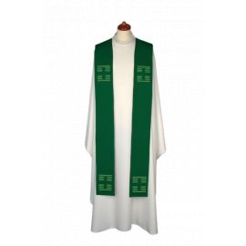 Stuła haftowana - kolory liturgiczne, Krzyże haft (13) - EUCHARYSTYCZNE