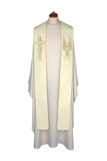 Stuła haftowana ślubna - do udzielania Sakramentu Małżeństwa (18) - EUCHARYSTYCZNE - Nowość