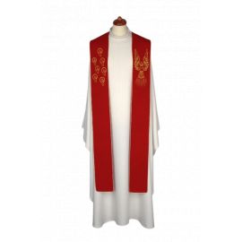 Stuła haftowana - Symbole Ducha Świętego (21) - EUCHARYSTYCZNE