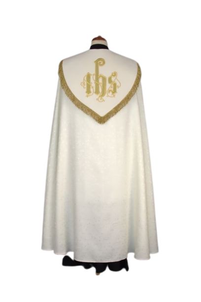 Kapa haftowana adamaszek, pasy aksamit (57) - KAPY LITURGICZNE - zdjęcie 2 - Kapa haftowana adamaszek, pasy aksamit (57)