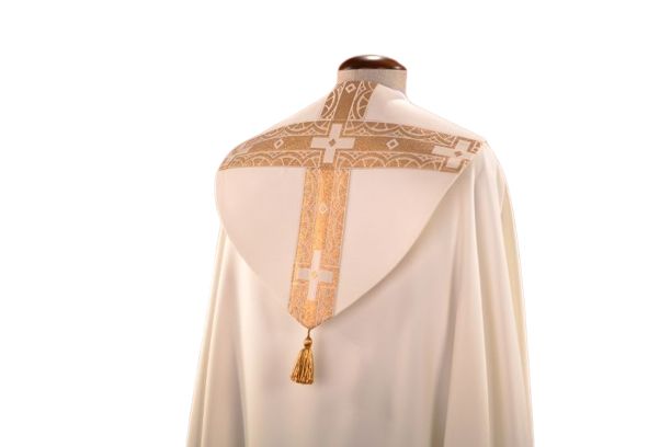 Kapa fioletowa z ozdobnymi pasami (64) - KAPY LITURGICZNE - zdjęcie 2 - Kapa fioletowa z ozdobnymi pasami (64)