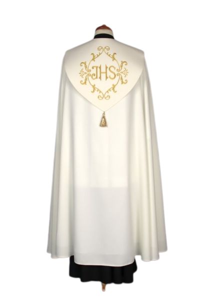 Kapa ecru haftowana (70) - KAPY LITURGICZNE - zdjęcie 2 - Kapa ecru haftowana (70)