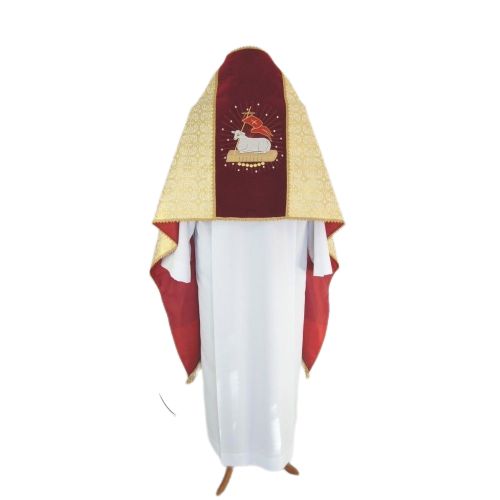 Welon Liturgiczny z podszewką i frędzlami (37) - WELONY HAFTOWANE - zdjęcie 2 - Welon Liturgiczny z podszewką i frędzlami (37)