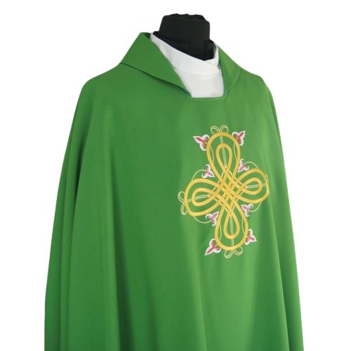 Komplet 4 ornatów + stuły - tkanina gładka - ORNATY - zdjęcie 6 - Komplet 4 ornatów + stuły - tkanina gładka