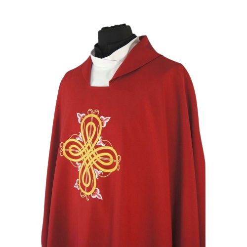 Komplet 4 ornatów + stuły - tkanina gładka - ORNATY - zdjęcie 7 - Komplet 4 ornatów + stuły - tkanina gładka