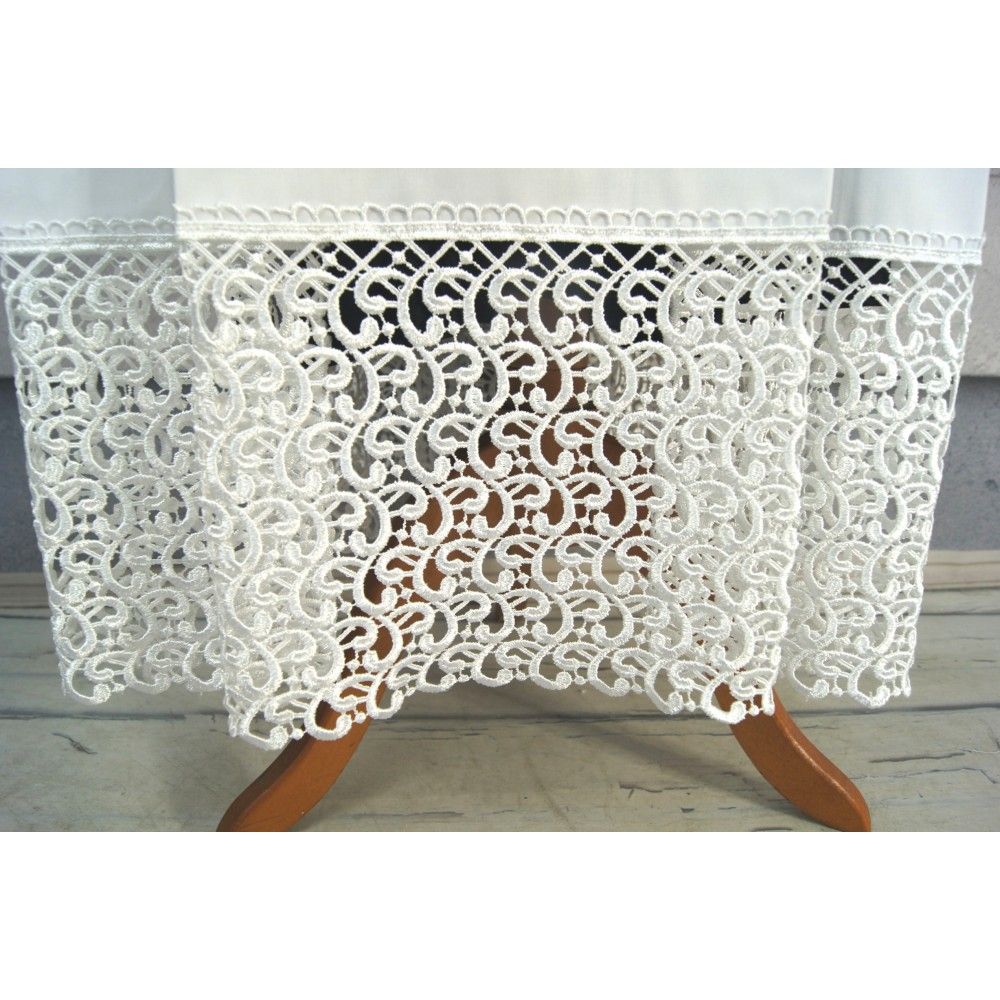 Alba kapłańska tradycyjna z zakładkami + gipiura (10) - KOMŻE I ALBY  KAPŁAŃSKIE - zdjęcie 2 - Alba kapłańska tradycyjna z zakładkami + gipiura (10)