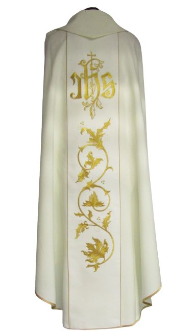 Ornat haftowany z wizerunkiem św. Mateusza - Ornaty z wizerunkiem świętych - zdjęcie 2 - Ornat haftowany z wizerunkiem św. Mateusza