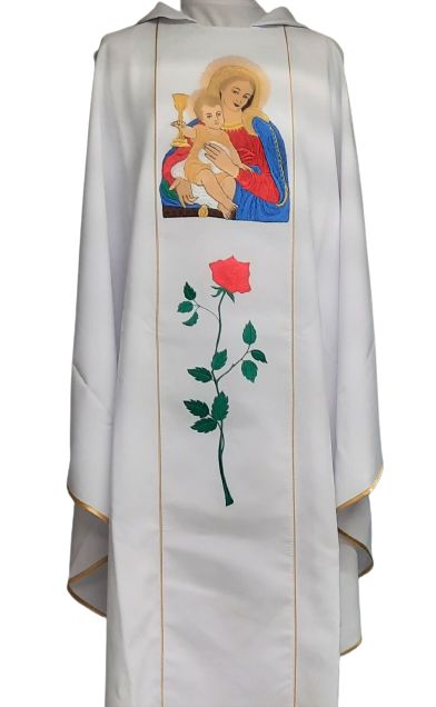 Ornat haftowany - Królowa Przenajdroższej Krwi Jezusa - Ornaty Maryjne - Nowość