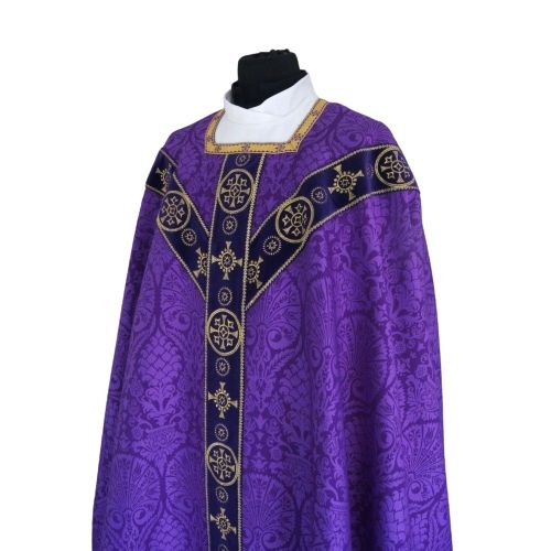 Szata liturgiczna conical fioletowy - Ornaty Semi Gotyckie - zdjęcie 2 - Szata liturgiczna conical fioletowy