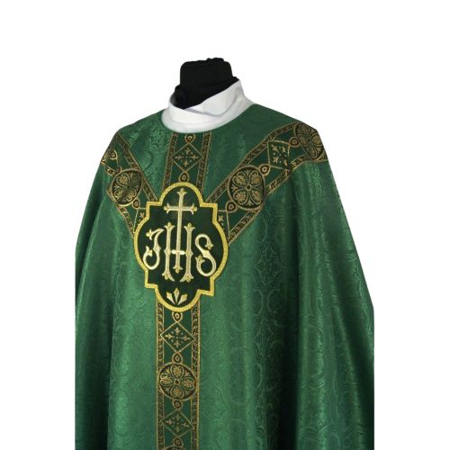 Ornat semi gotycki zielony (73) - Ornaty Semi Gotyckie - zdjęcie 2 - Ornat semi gotycki zielony (73)