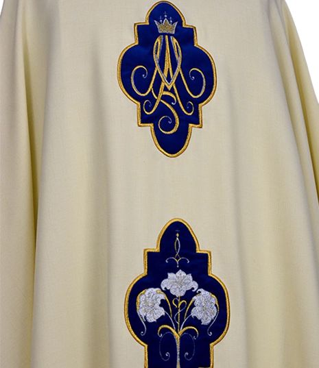 Ornat maryjny haftowany (26) - Ornaty Maryjne - zdjęcie 2 - Ornat maryjny haftowany (26)
