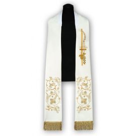 Stuła kapłańska - haftowana (190) - EUCHARYSTYCZNE