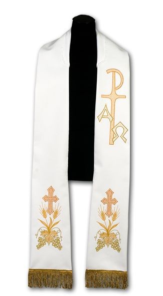 Stuła kapłańska - haftowana (194) - EUCHARYSTYCZNE - Nowość