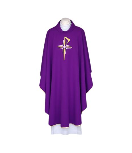 Ornat fioletowy, pas haftowany - Krzyże (108) - Ornaty fioletowe - Nowość