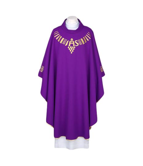 Ornat fioletowy, pas haftowany - IHS (112) - Ornaty fioletowe - Nowość