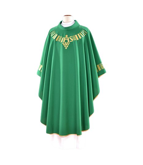 Ornat zielony, pas haftowany - IHS (113) - Ornaty zielone - Nowość