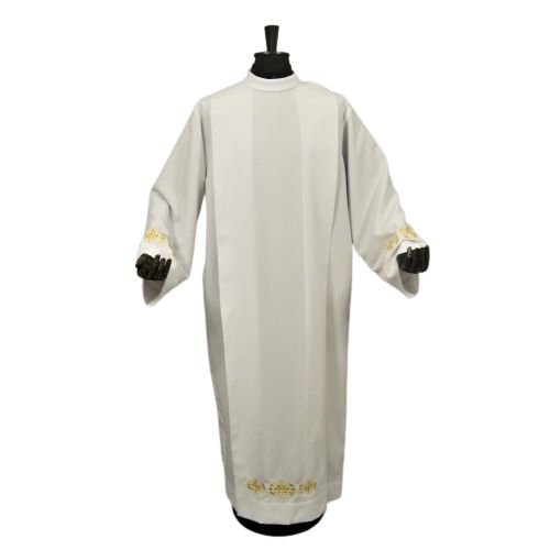 Alba kapłańska ze złotym haftem (17) - KOMŻE I ALBY  KAPŁAŃSKIE - zdjęcie 3 - Alba kapłańska ze złotym haftem (17)