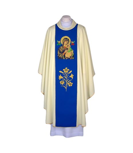 Ornat Maryjny z wizerunkiem MB Nieustającej Pomocy (132) - Ornaty Maryjne - Nowość