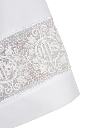Alba kapłańska z białą, bawełnianą wstawką IHS (20) - KOMŻE I ALBY  KAPŁAŃSKIE - zdjęcie 2 - Alba kapłańska z białą, bawełnianą wstawką IHS (20)