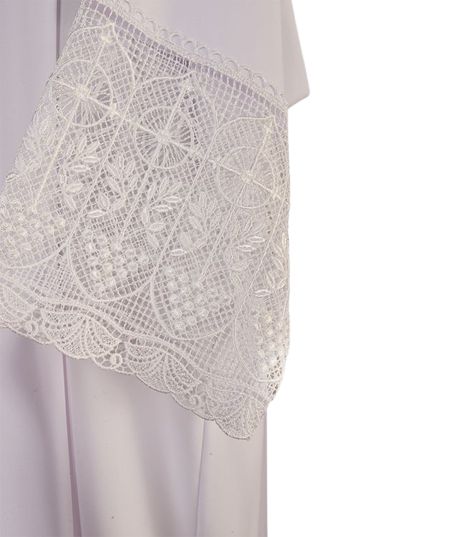 Alba kapłańska z białą, bawełnianą gipiurą (26) - KOMŻE I ALBY  KAPŁAŃSKIE - zdjęcie 2 - Alba kapłańska z białą, bawełnianą gipiurą (26)