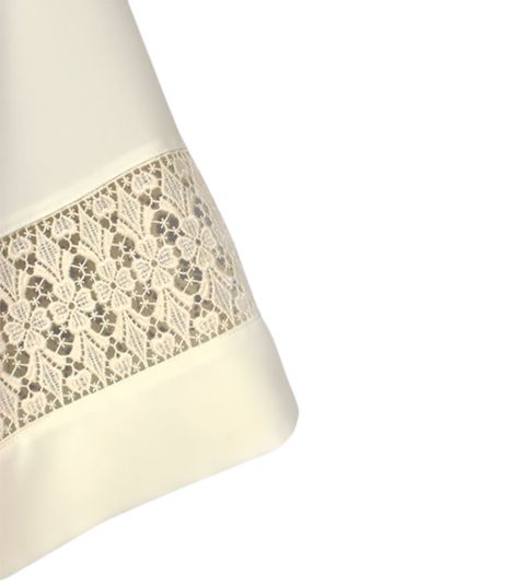 Alba kapłańska ecru z bawełnianą wstawką (29) - KOMŻE I ALBY  KAPŁAŃSKIE - zdjęcie 3 - Alba kapłańska ecru z bawełnianą wstawką (29)