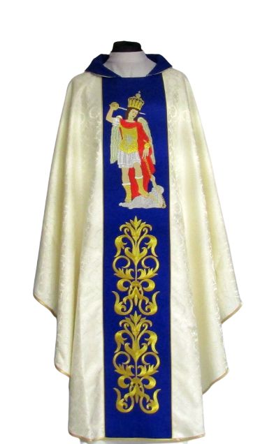 Ornat haftowany, rozeta - Michał Archanioł z Gór Gargano (3) - Ornaty z wizerunkiem świętych - Nowość