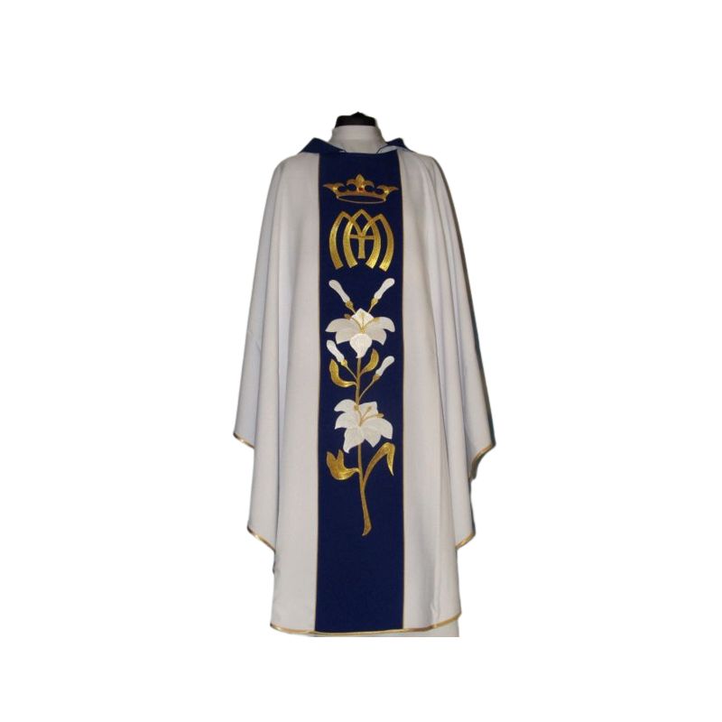 Ornat maryjny z haftowanym pasem (69) - Ornaty Maryjne - Ornat maryjny z haftowanym pasem (69)