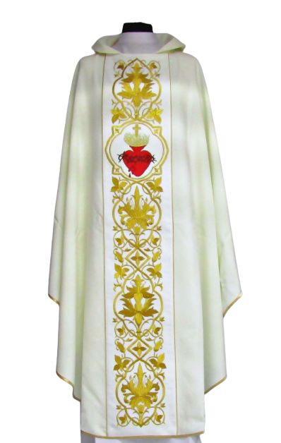 Ornat bogato haftowany - Serce Pana Jezusa - Ornaty haftowane - Nowość