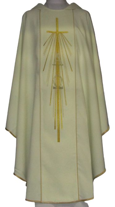 Ornat haftowany Alfa i Omega - kolory liturgiczne (11) - Ornaty haftowane - Nowość