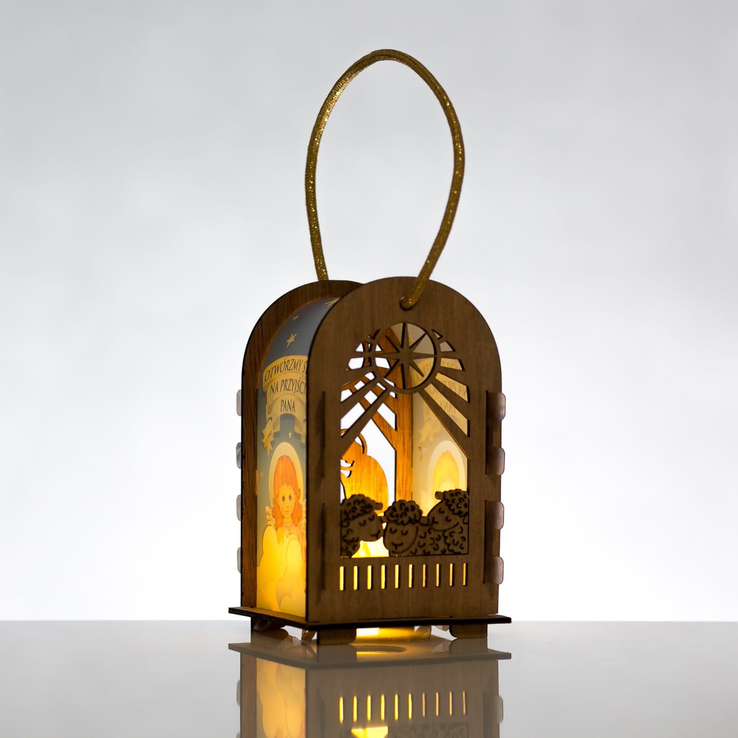 Lampion adwentowy, RORATY - światełko led - Lampiony adwentowe - zdjęcie 4 - Lampion adwentowy, RORATY - światełko led