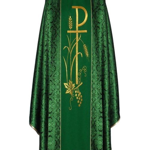 Ornat z komputerowo haftowanym pasem- rozeta (20) - Ornaty haftowane - zdjęcie 4 - Ornat z komputerowo haftowanym pasem- rozeta (20)