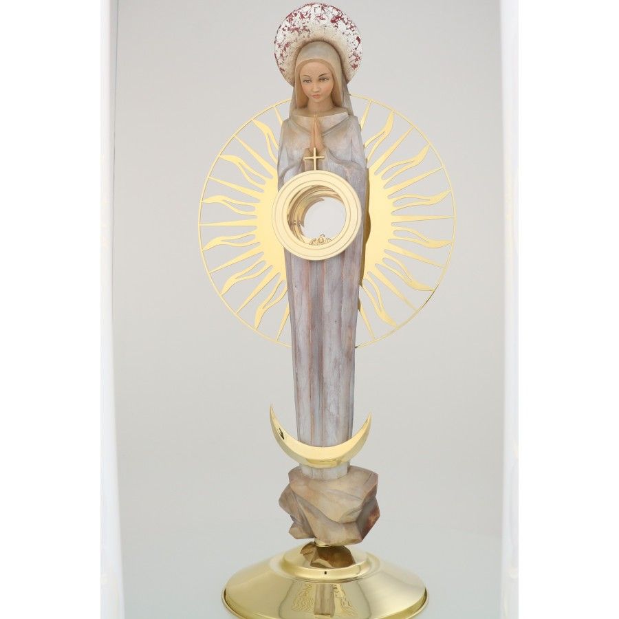 Monstrancja złocona Matka Boża - 83 cm (S039) - MONSTRANCJE - Nowość