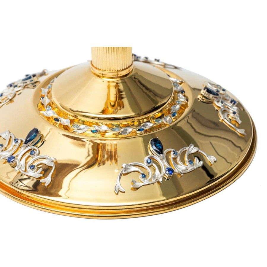 Monstrancja złocona w stylu maryjnym - 83 cm (S040) - MONSTRANCJE - zdjęcie 5 - Monstrancja złocona w stylu maryjnym - 83 cm (S040)