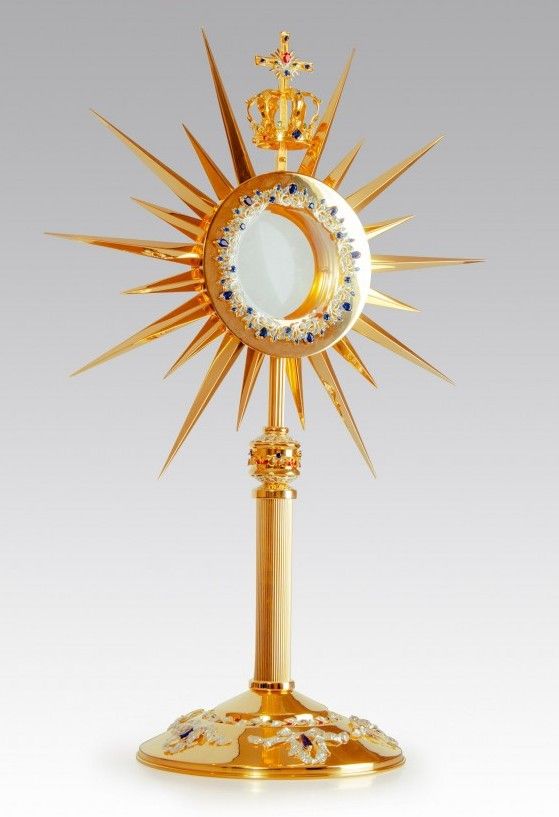 Monstrancja złocona w stylu maryjnym - 83 cm (S040) - MONSTRANCJE - Nowość