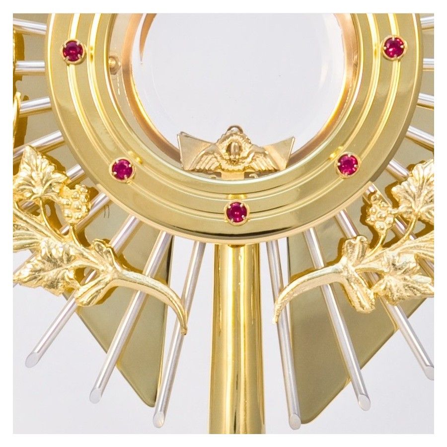 Monstrancja złocona z ozdobnymi kłosami - 52 cm (S041) - MONSTRANCJE - zdjęcie 2 - Monstrancja złocona z ozdobnymi kłosami - 52 cm (S041)