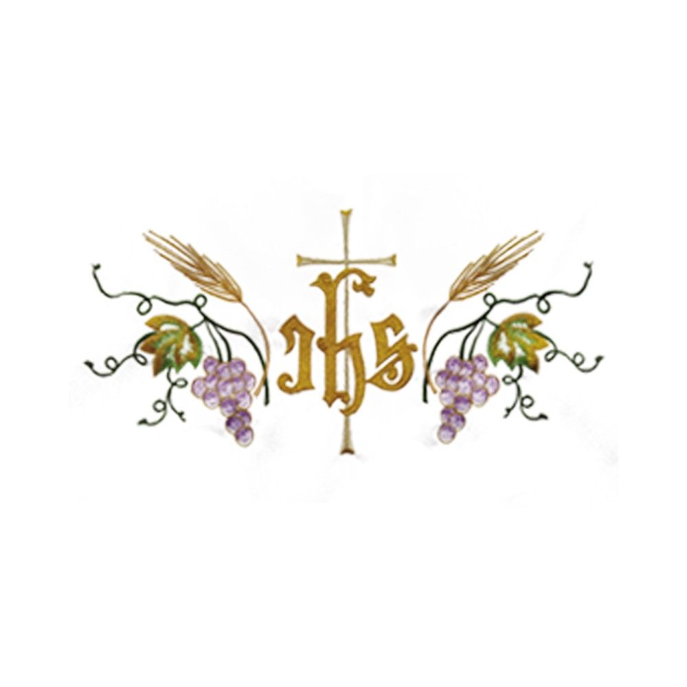 Obrus ołtarzowy haftowany - kolor kłosy - OBRUSY OŁTARZOWE - zdjęcie 2 - Obrus ołtarzowy haftowany - złote kłosy